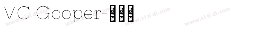 VC Gooper字体转换